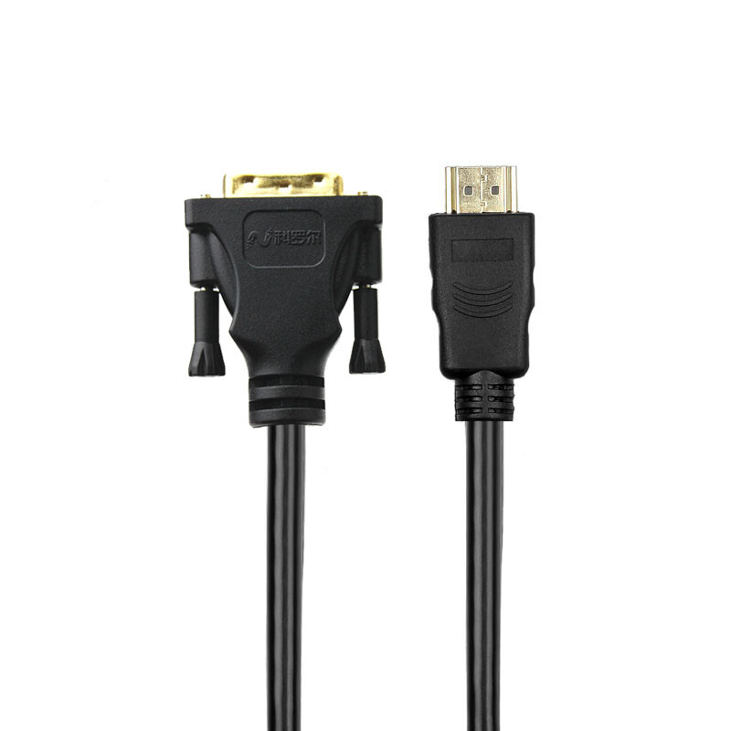 科罗尔 DVI转HDMI线 高清线 HDMI转DVI线 PS3连接显示器1.5~20米 黑色(24+1) 1米